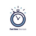 Fast time line icon Royalty Free Stock Photo