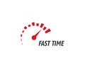 Fast Time logo vector Royalty Free Stock Photo