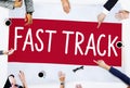 Fast Track Increase Improvement Development Raising Concept Royalty Free Stock Photo