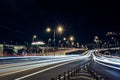 Fast Traffic Light Trails Royalty Free Stock Photo