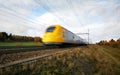 Fast train with motion blur Royalty Free Stock Photo