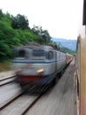 Fast train passing Royalty Free Stock Photo