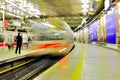 Fast train in Tokyo Station Royalty Free Stock Photo