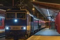 Fast train in Veseli nad Luznici station Royalty Free Stock Photo