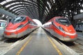 Fast trains - Frecciarossa Royalty Free Stock Photo