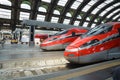 Fast trains - Frecciarossa Royalty Free Stock Photo