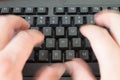 Fast typing Royalty Free Stock Photo