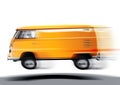 Fast volkswagen transporter Royalty Free Stock Photo