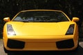 Yellow sports car Royalty Free Stock Photo