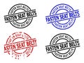 FASTEN SEAT BELTS Corroded Seals Royalty Free Stock Photo