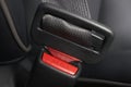 Fastened seat belt Royalty Free Stock Photo