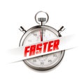 Faster - business concept - time is running Royalty Free Stock Photo