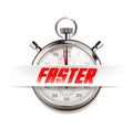 Faster - business concept - time is running Royalty Free Stock Photo