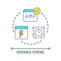 Faster load speed concept icon Royalty Free Stock Photo