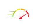 faster speed logo icon of automotive racing concept