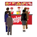 Fastfood banner Royalty Free Stock Photo