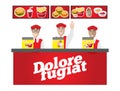 Fastfood banner Royalty Free Stock Photo