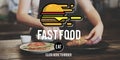 Fastfood Burger Junk Meal Takeaway Calories Concept