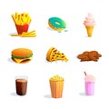 Fastfood Cartoon Set