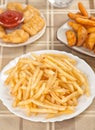 Fastfood. French fries Royalty Free Stock Photo