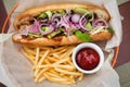 Fastfood hotdog Royalty Free Stock Photo