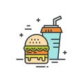 Fastfood Line Icon