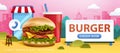 Fastfood restaurant ad banner