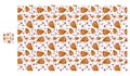 Fastfood seamless pattern background vector