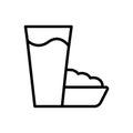 Fasting water food Ramadan icon. Simple line vector elements of islam icons for ui and ux, website or mobile application