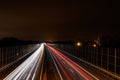 Fastlane road at night Royalty Free Stock Photo