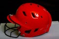 Fastpitch Softball Helmet With Mask Royalty Free Stock Photo