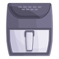 Fat air fryer icon cartoon vector. Fry cook Royalty Free Stock Photo
