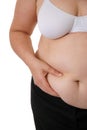 Fat belly Royalty Free Stock Photo
