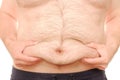 Fat belly Royalty Free Stock Photo