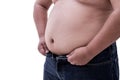 Fat belly Royalty Free Stock Photo