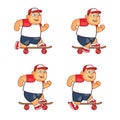 Fat Boy Skater Animation Sprite