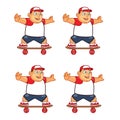 Fat Boy Skater Animation Sprite