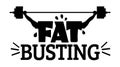 Fat busting weight lifting graphic