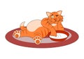 Fat cat Royalty Free Stock Photo