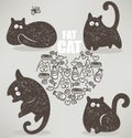 Fat cat Royalty Free Stock Photo