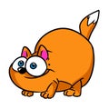 Fat cat parody character animal illustration cartoon