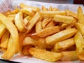 Fat chips no sauce Royalty Free Stock Photo