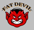 Fat Devil Face Royalty Free Stock Photo