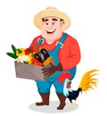 Fat farmer, agronomist. Funny gardener