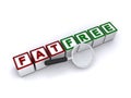 Fat free sign Royalty Free Stock Photo