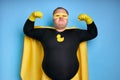 Fat funny superhero will defeat everyone