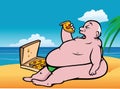 Fat guy beach pizza