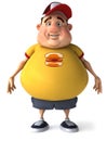 Fat kid Royalty Free Stock Photo