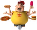 Fat kid Royalty Free Stock Photo