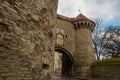 The Fat Margaret cannon tower. Entrance gate to the fortress, Tallinn, Estonia